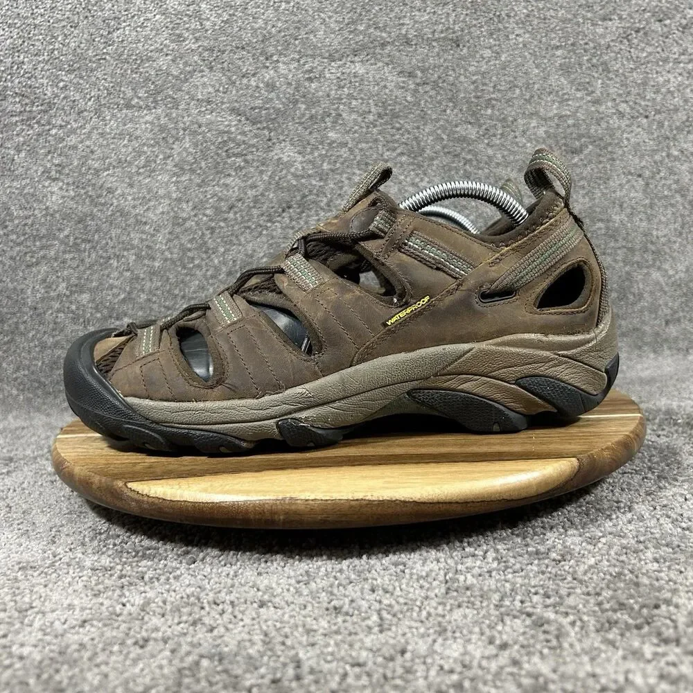KEEN Arroyo II Men’s Size 10 Brown Leather Waterproof Trail Hiking Sandals Used